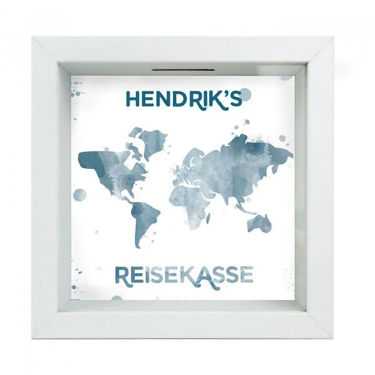 Personalisierbare Spardose - Reisekasse