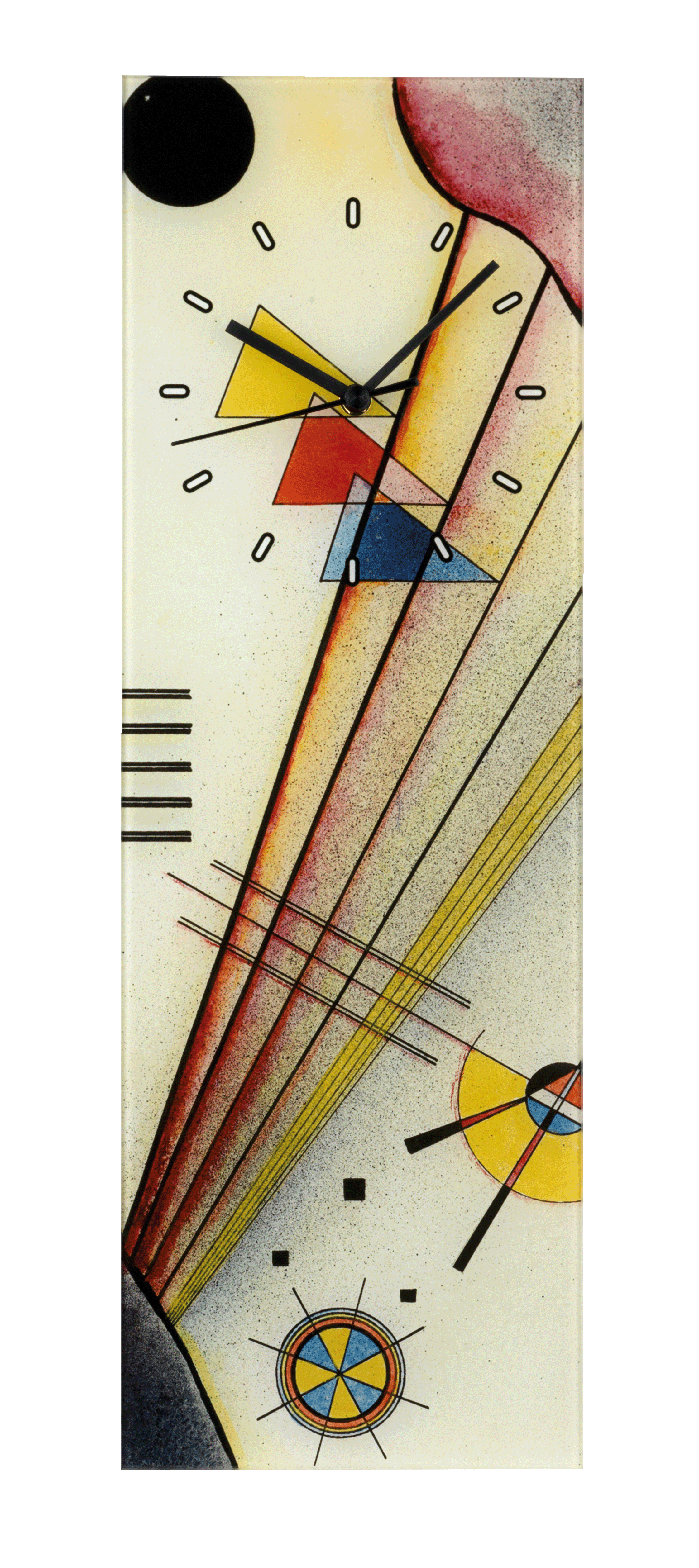 Wanduhr-Deutliche-Verbindung Bild: Wassily Kandinsky: Wanduhr "Deutliche Verbindung"