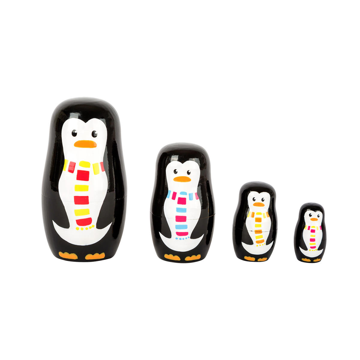 Matrjoschka Pinguin-Familie