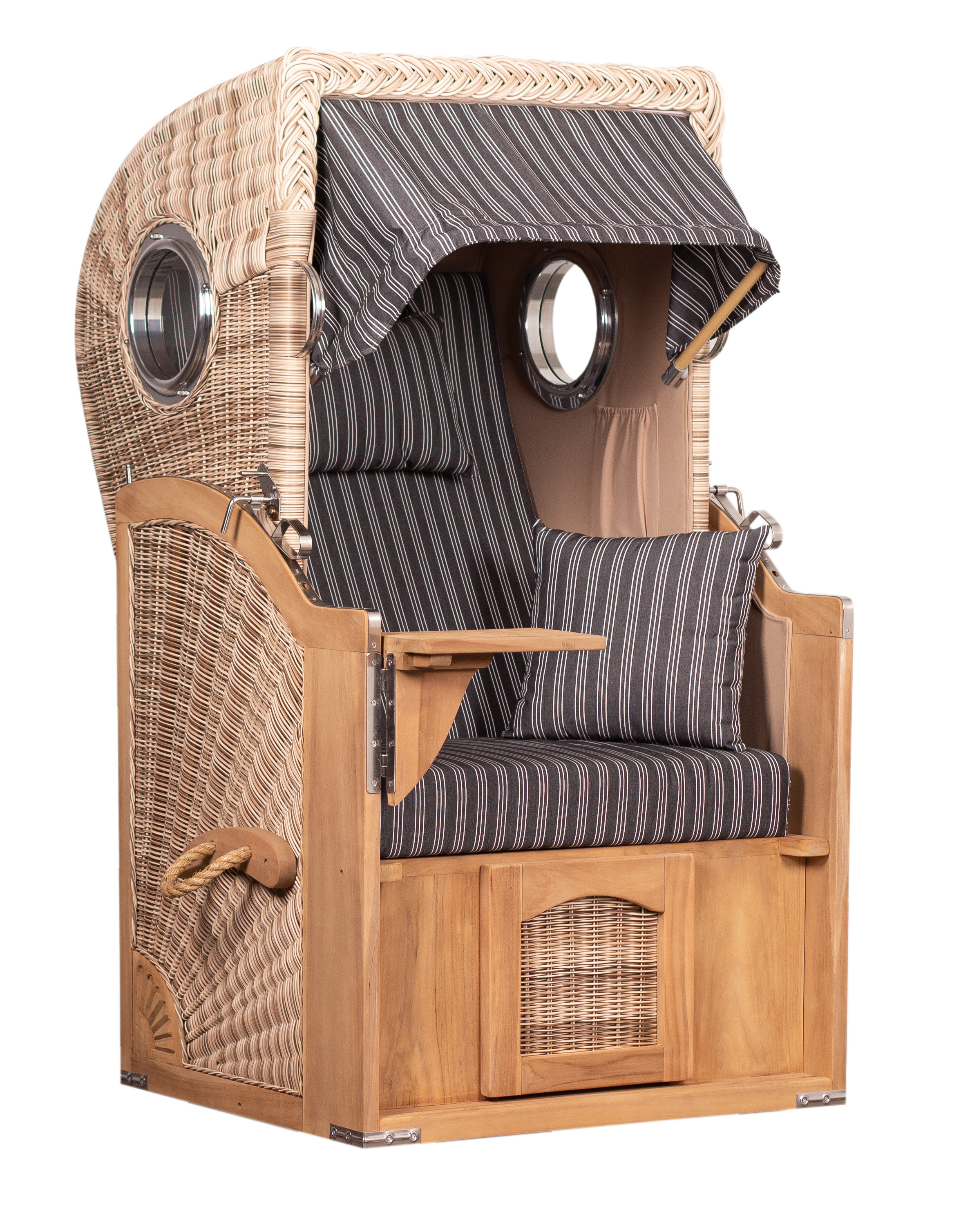 Strandkorb Single “Düne Teak Shell“
