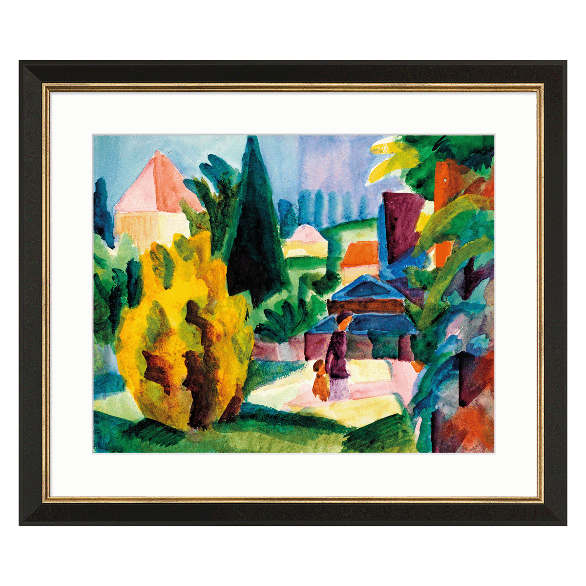 Gemaelde-Im-Schlossgarten-von-Oberhofen Bild: