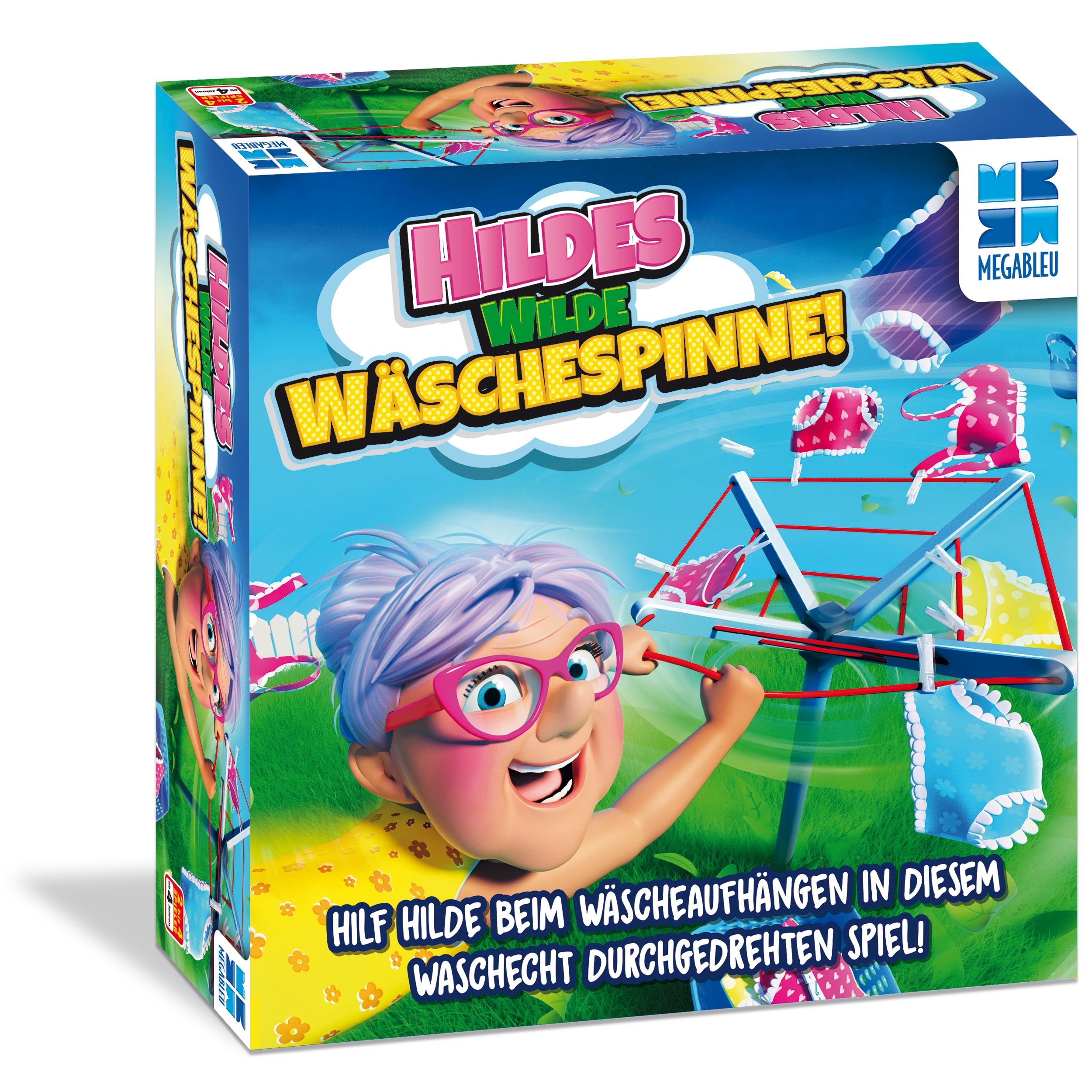 Hildes-wilde-Waescheleine-von-Megableu-Box-print Bild: