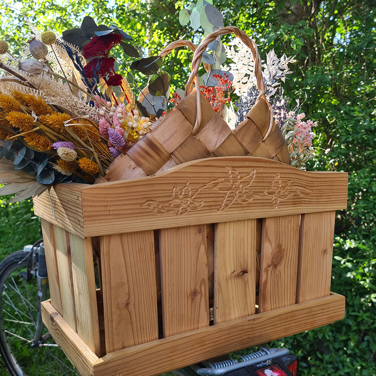 Fahrradkorb-befullt Bild: