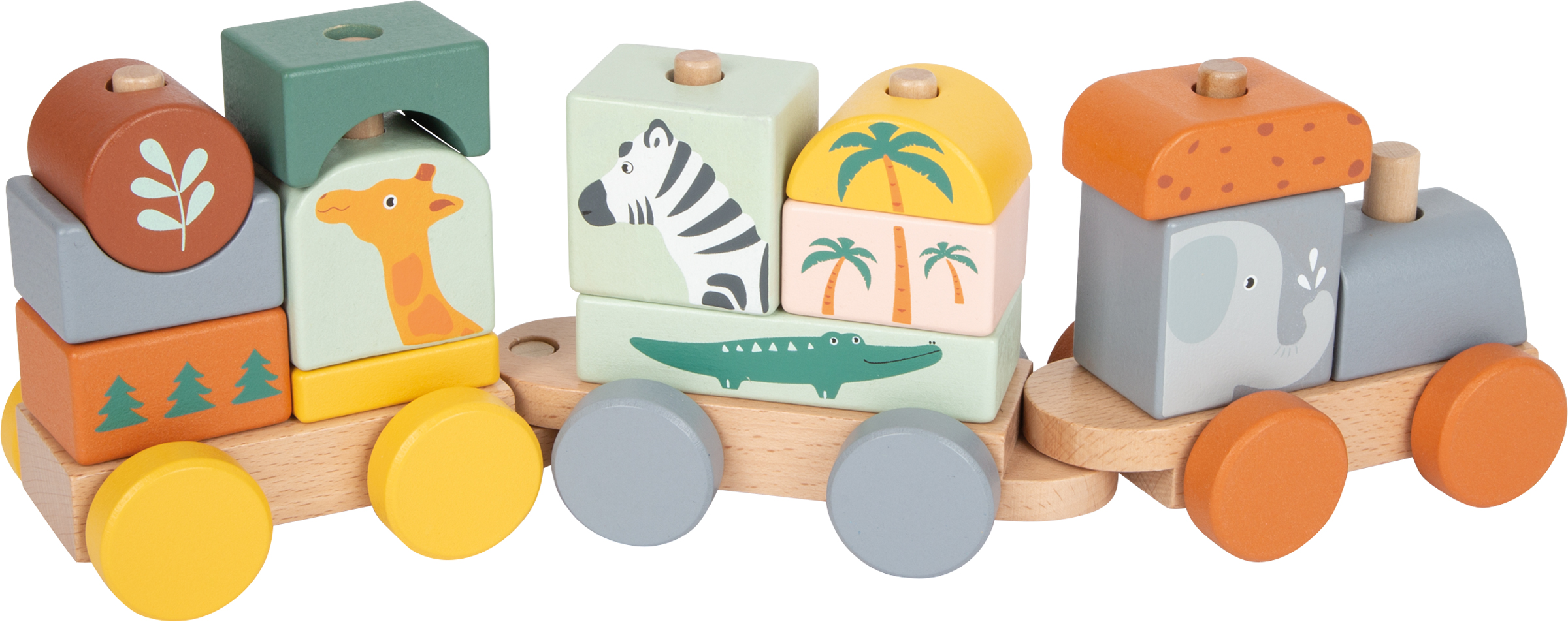 11698_legler_small_foot_holzzug_safari_c Bild: