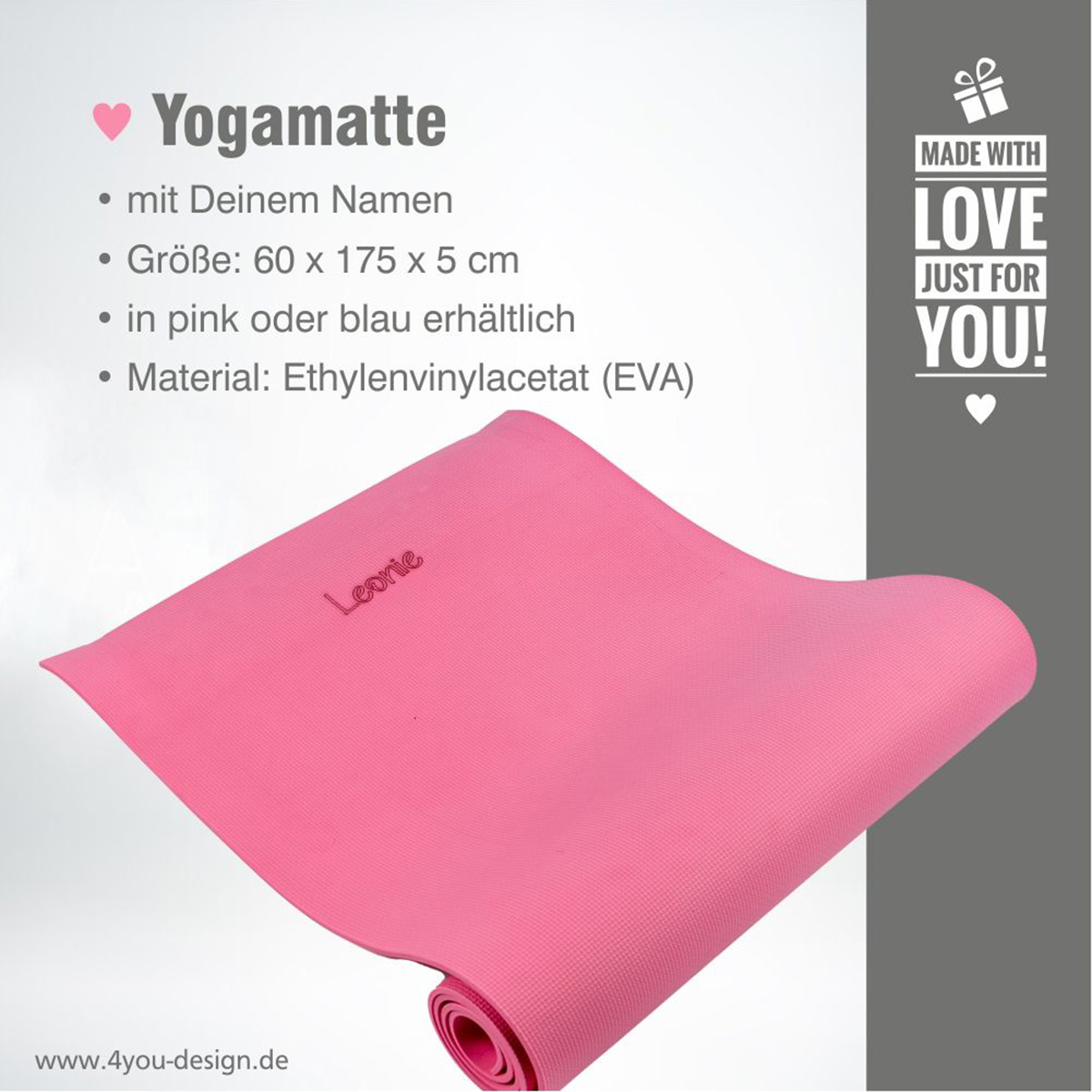 Personalisierbare Yogamatte 