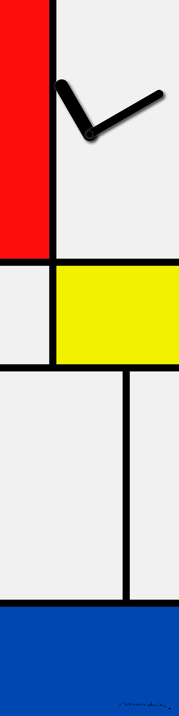 937887-Wanduhr_Mondrian_klein_CMYK Bild:
