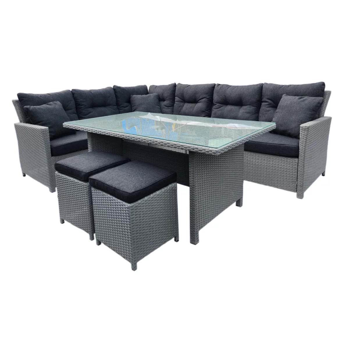 Gartenlounge "Set Anero" grey inkl. Tisch