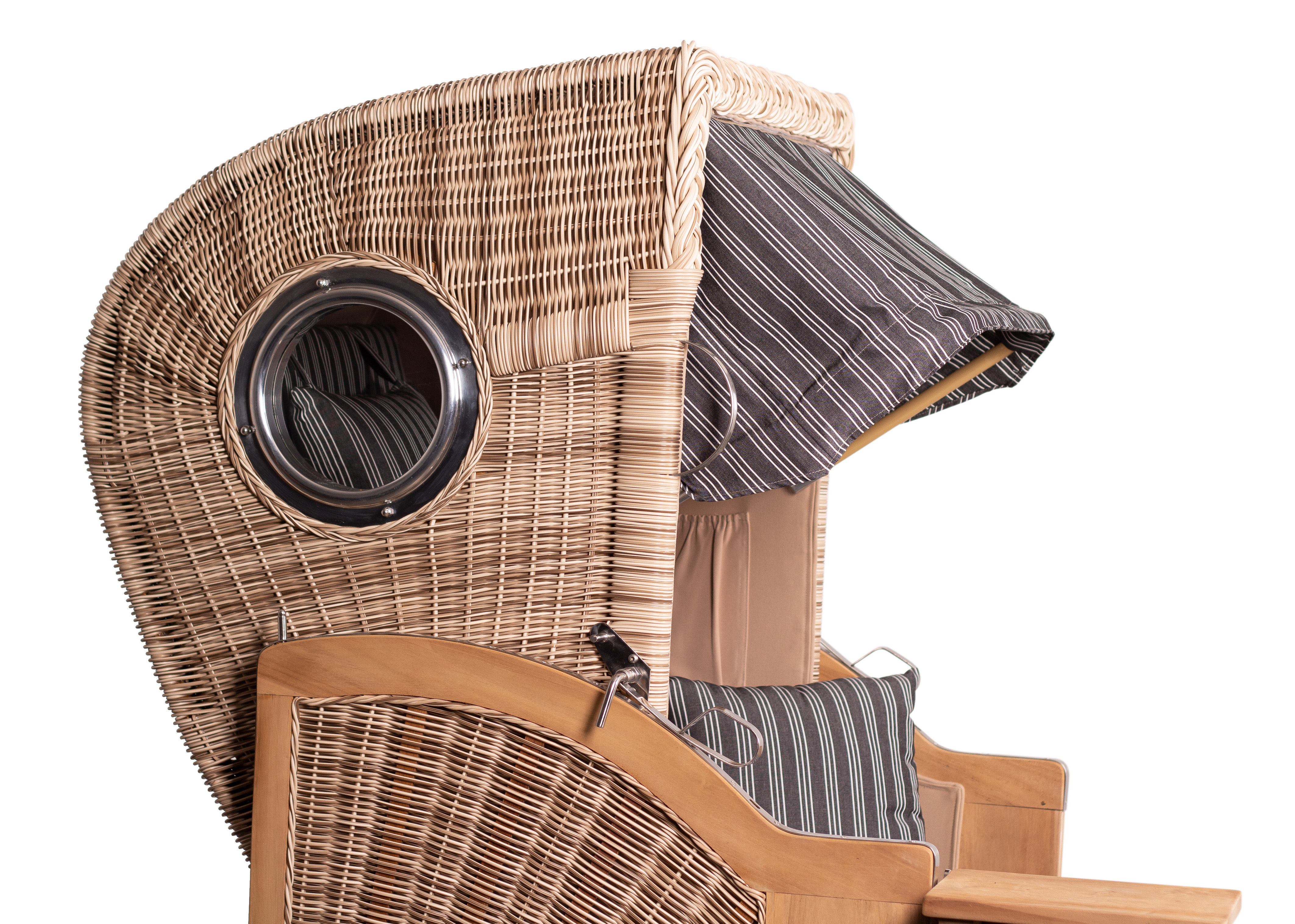 Strandkorb Single “Düne Teak Shell“