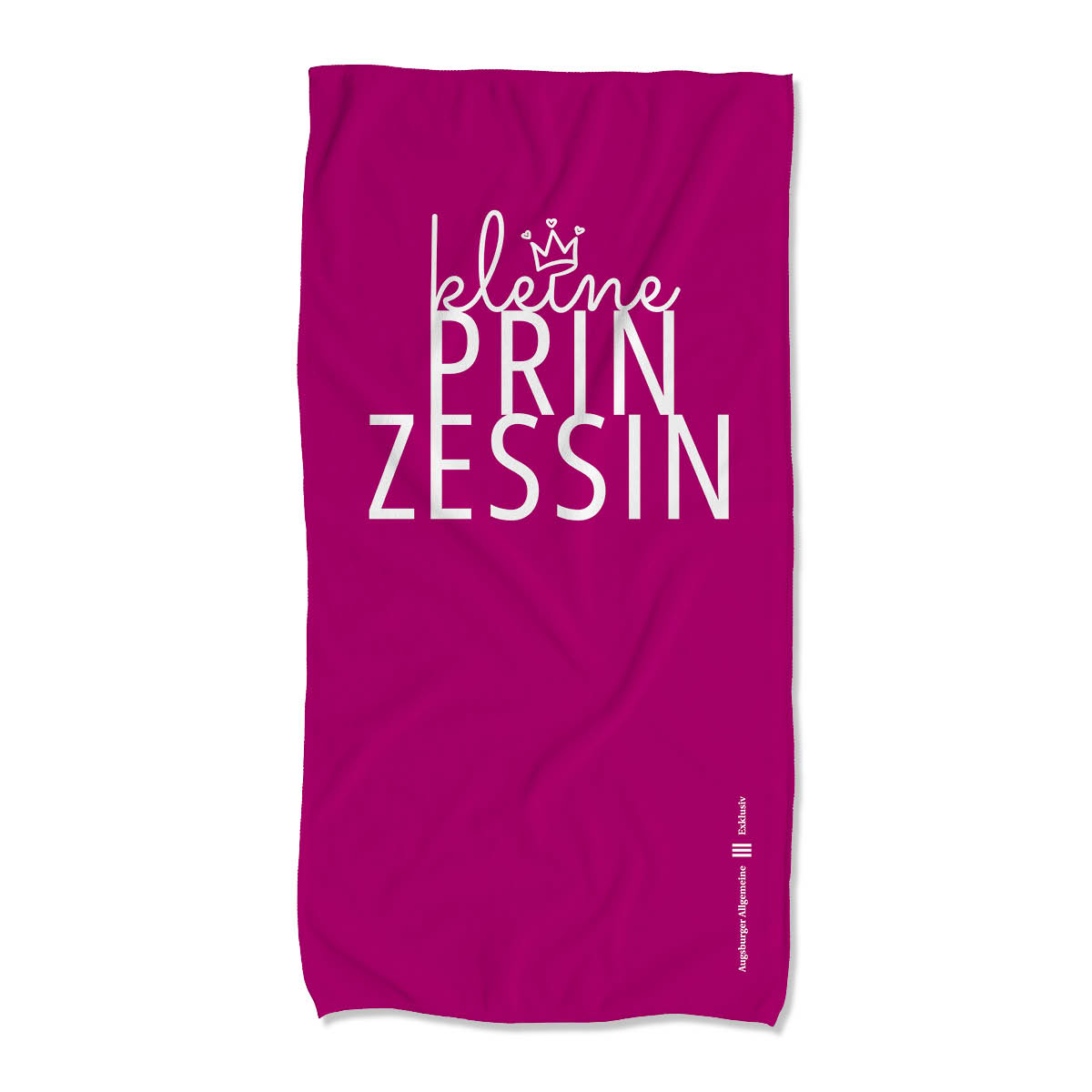 Kinderstrandtuch "kleine Prinzessin" - pink