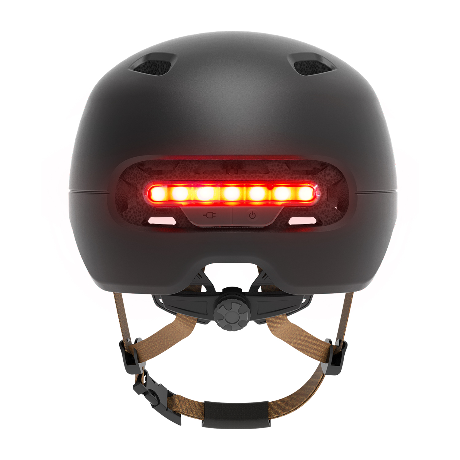 Fahrradhelm mit Bremslicht und SOS-Alarm