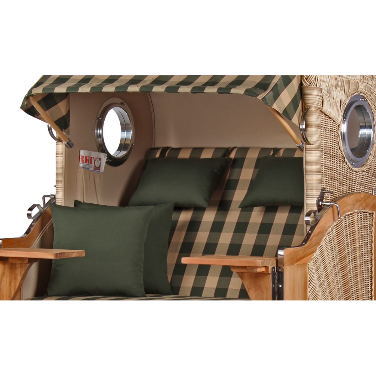 Strandkorb-Duene-Teak-Bullauge-PE-white-shell-Dessin-506_01406_3_1200x1200px Bild: