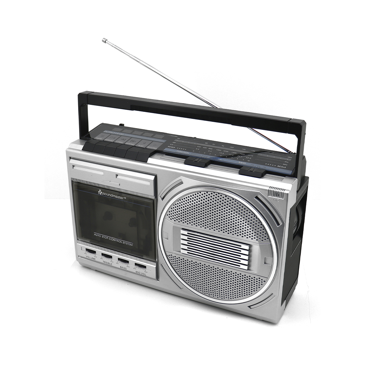 Retro Radiokassettenrekorder mit USB-Wiedergabe Elektronik, Kassettenspieler