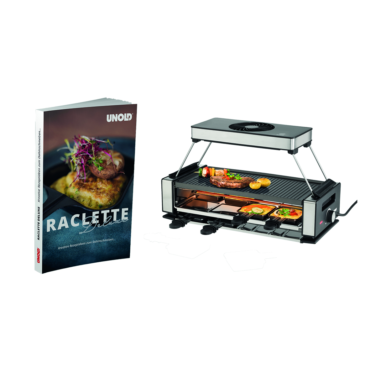 Raclette Smokeless inkl. Raclette Buch Bbq, Kochen, Essen, Grillen
