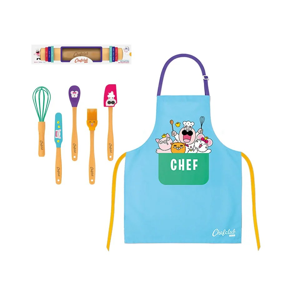 Chefclub Kids - "Sternekoch" 3tlg. Zubehor, Tasche, Handtasche, Schürze, Kleidung