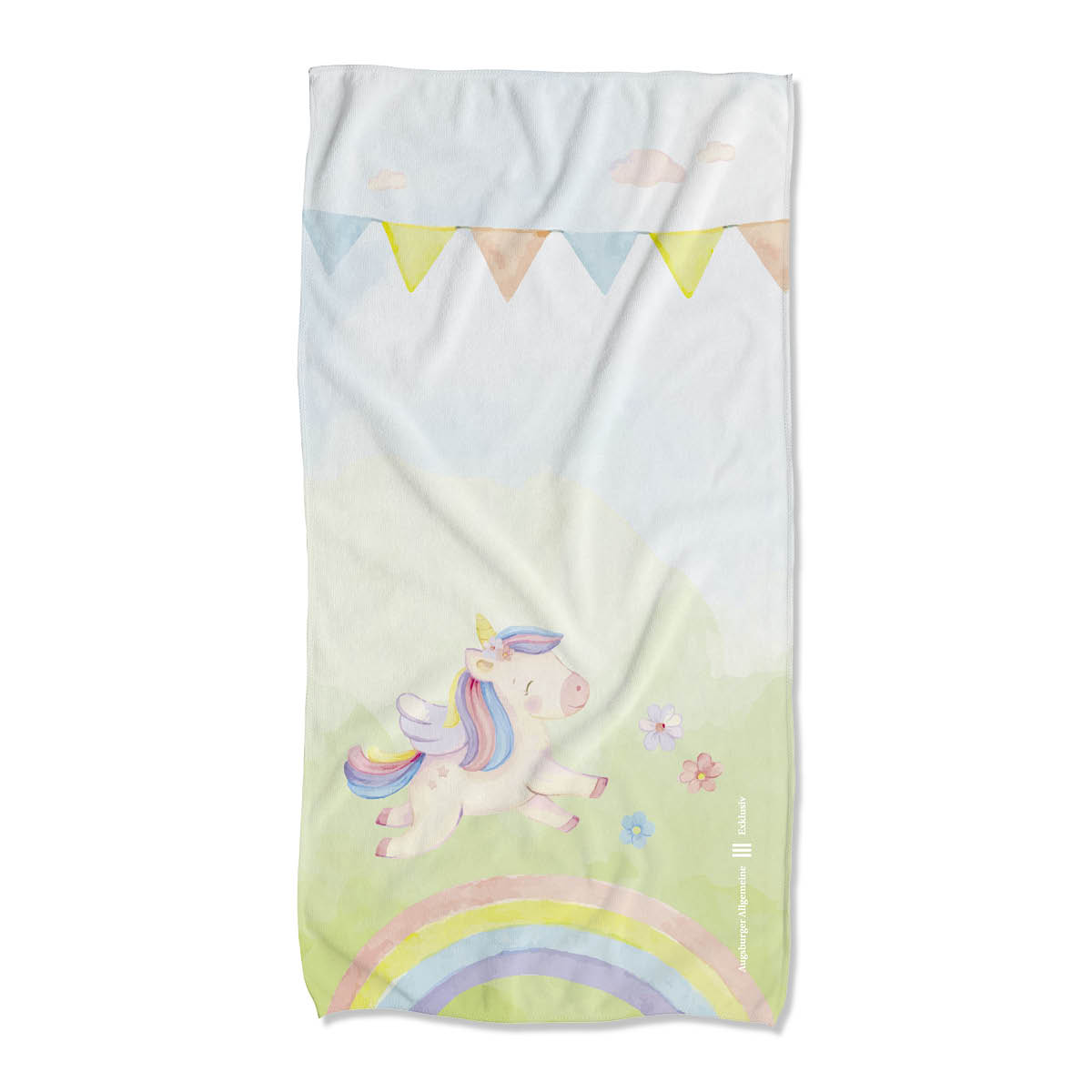 Kinderbadetuch "Einhorn" - bunt