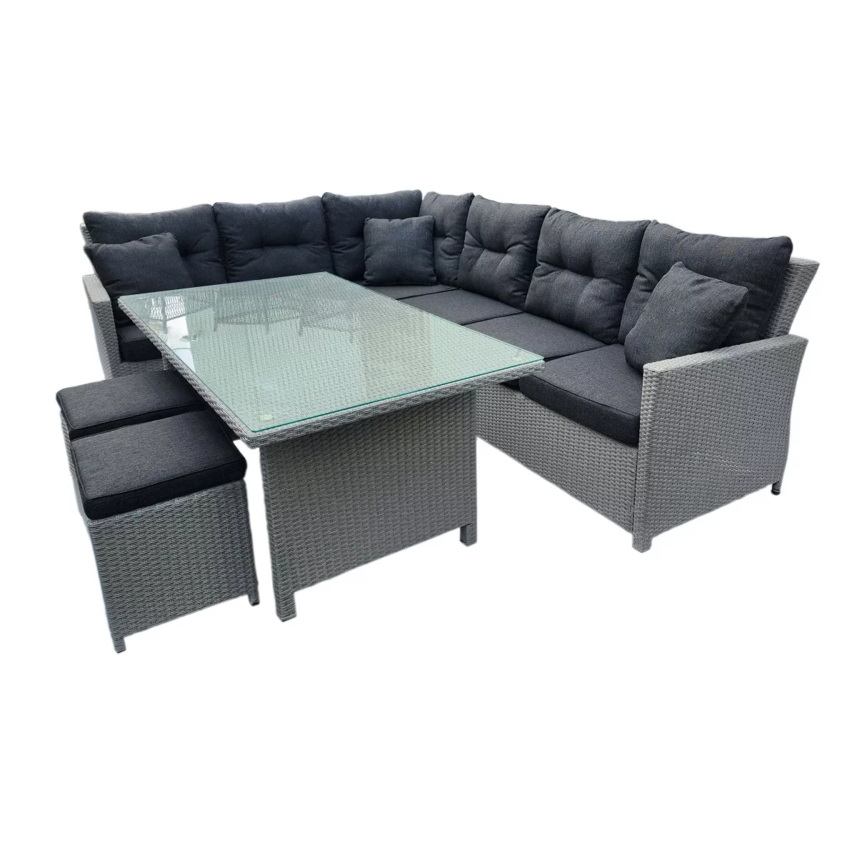 Gartenlounge "Set Anero" grey inkl. Tisch