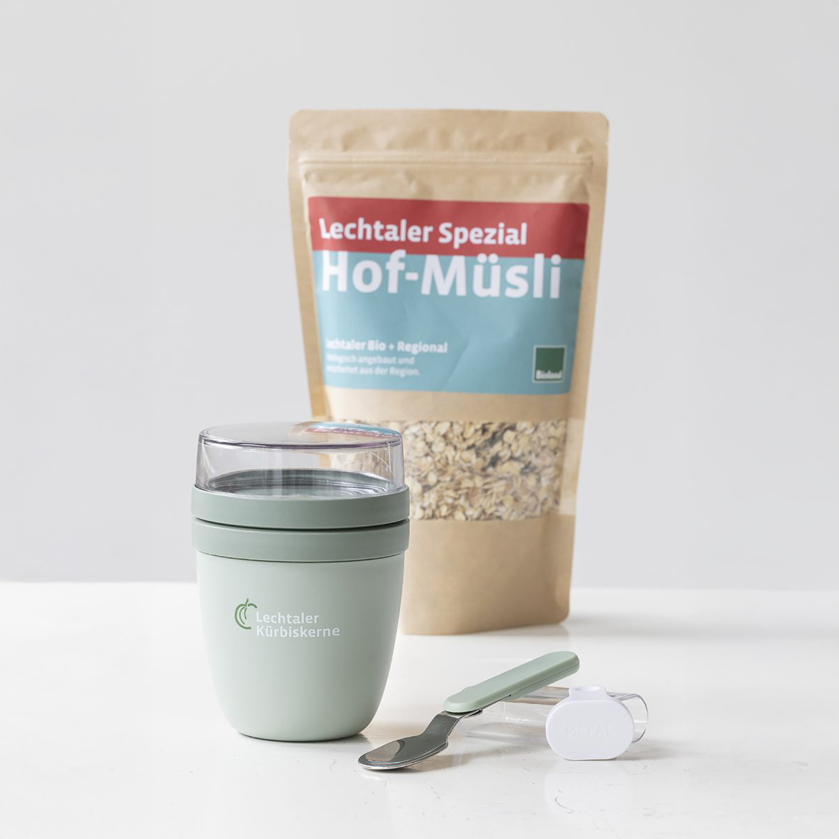 Lunchpot-Set mit Hof-Müsli Spezial Bild: Lunchpot-Set mit Hof-Müsli Spezial