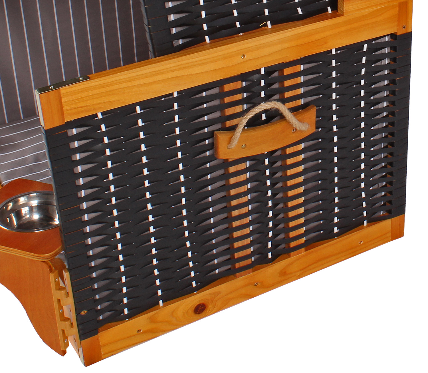 Hundestrandkorb_anthracite_02250_3_Detail2_72dpi Bild: