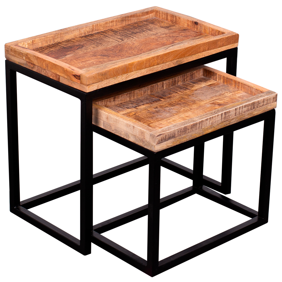 Couchtisch “Lecce Mango natur“ 2er Set Bild: Couchtisch “Lecce Mango natur“ 2er Set