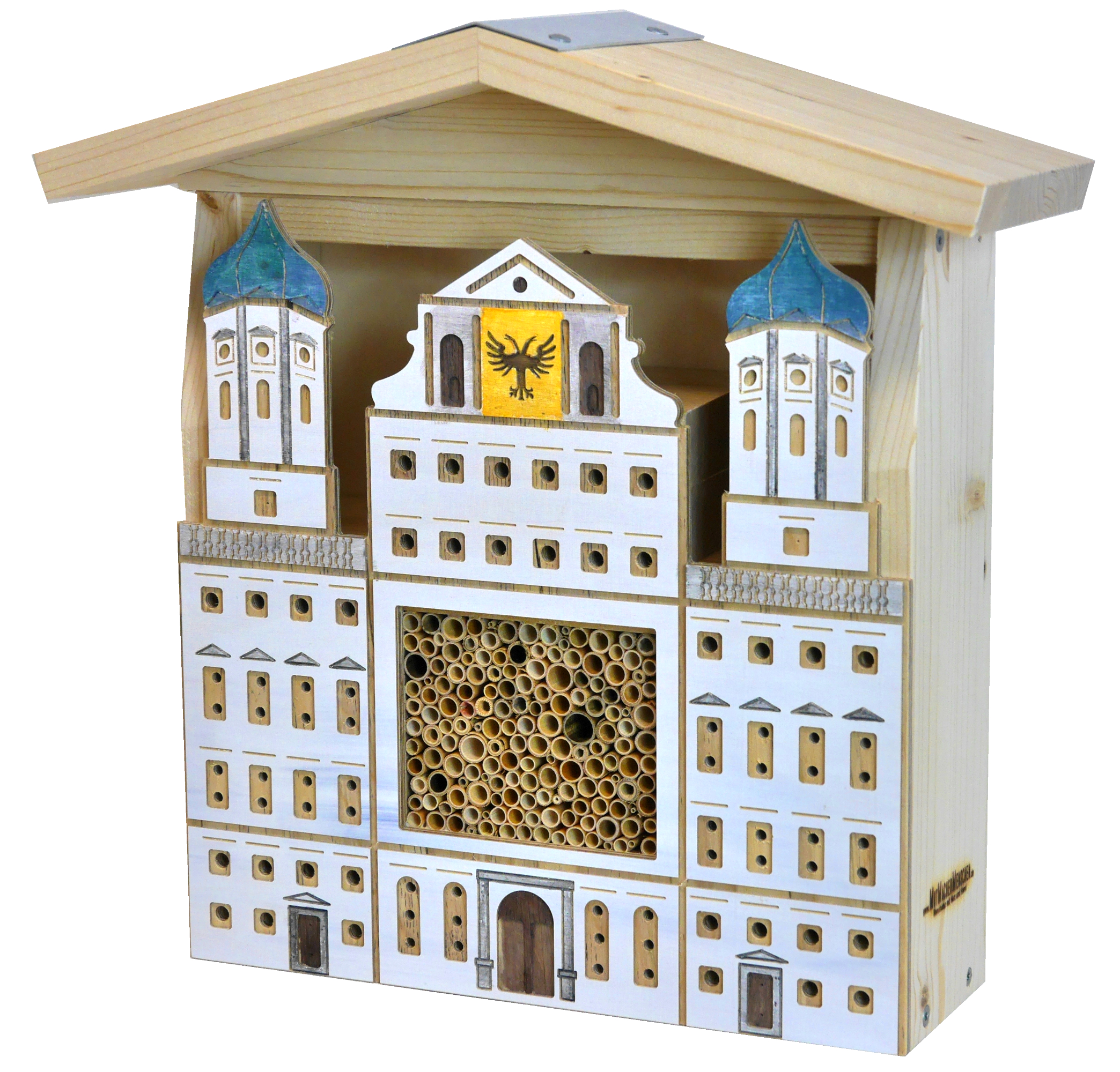 WBH-Rathaus-Farbig Bild: Wildbienenhotel Rathaus