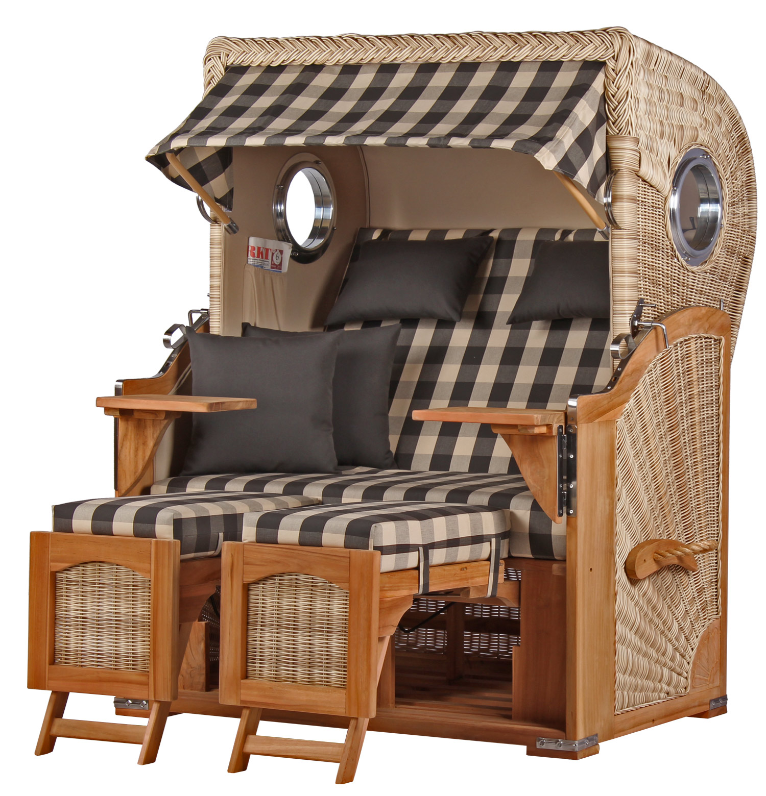 Strandkorb Düne Teak Shell