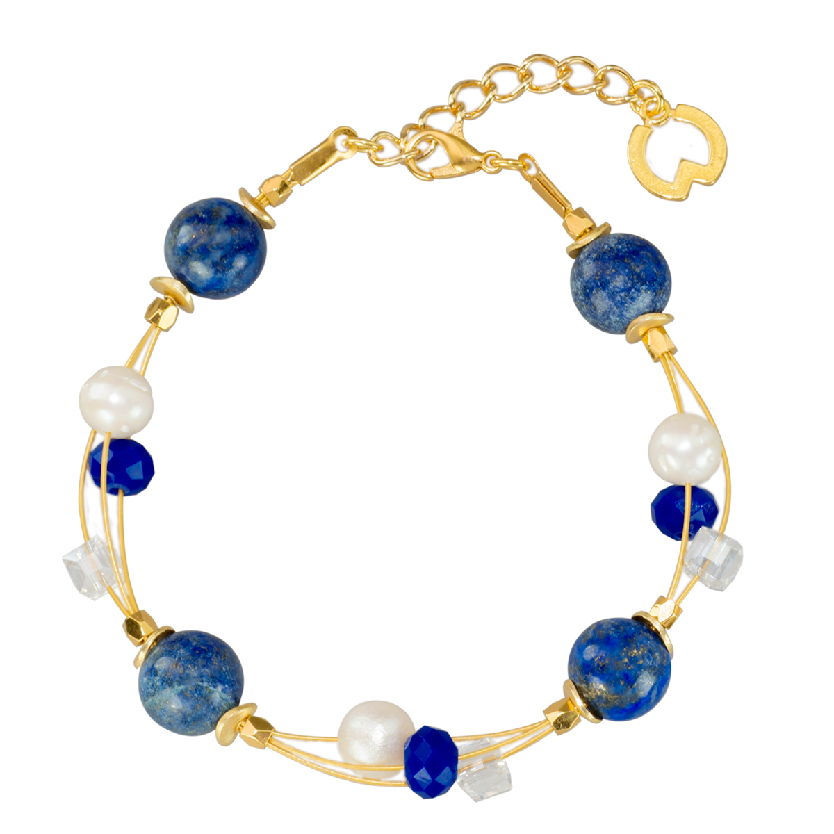 913515-Armband-Sternenhimmel_freigestellt Bild: Petra Waszak: Perlenarmband "Sternenhimmel"