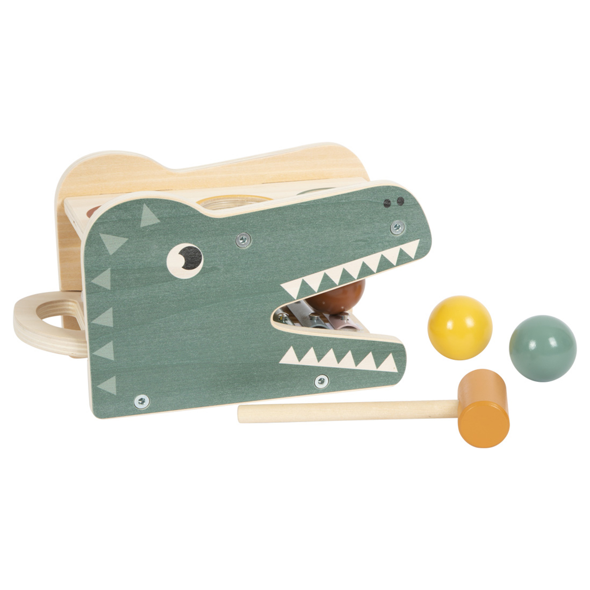 12461_small_foot_Klopfspiel_mit_Xylophon_Safari_Kugeln_rollen Bild: Klopfspiel mit Xylophon „Safari“