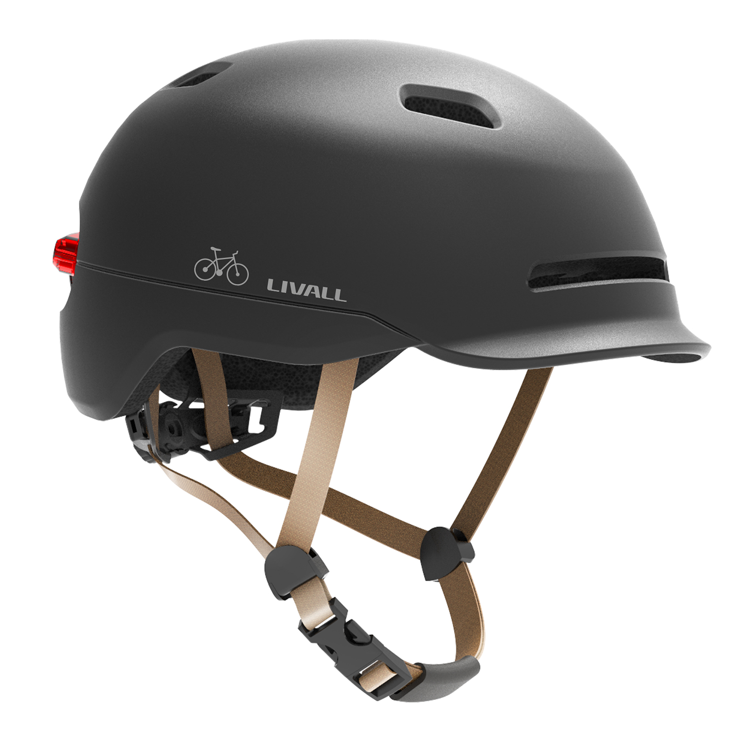 Fahrradhelm mit Bremslicht und SOS-Alarm