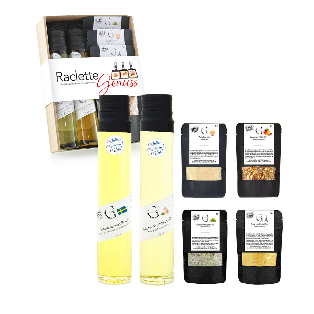 Geschenkset “Raclette Genuss“ Bild: Geschenkset “Raclette Genuss“