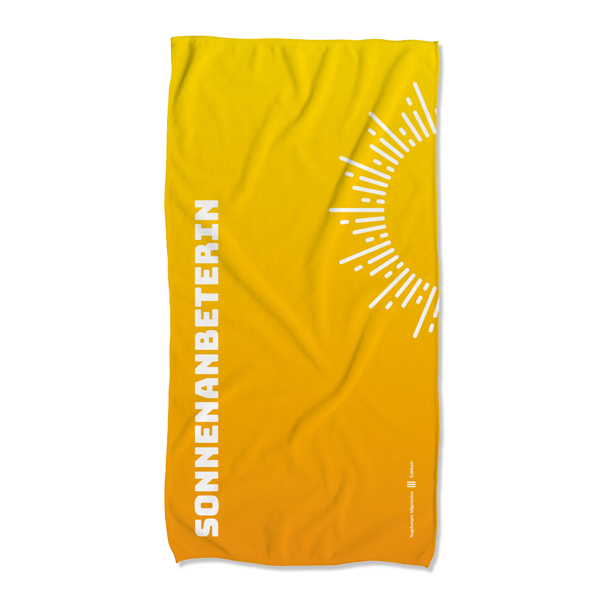 Saunatuch_1200x1200px_Sonnenanbeterin_MONTAGE Bild: