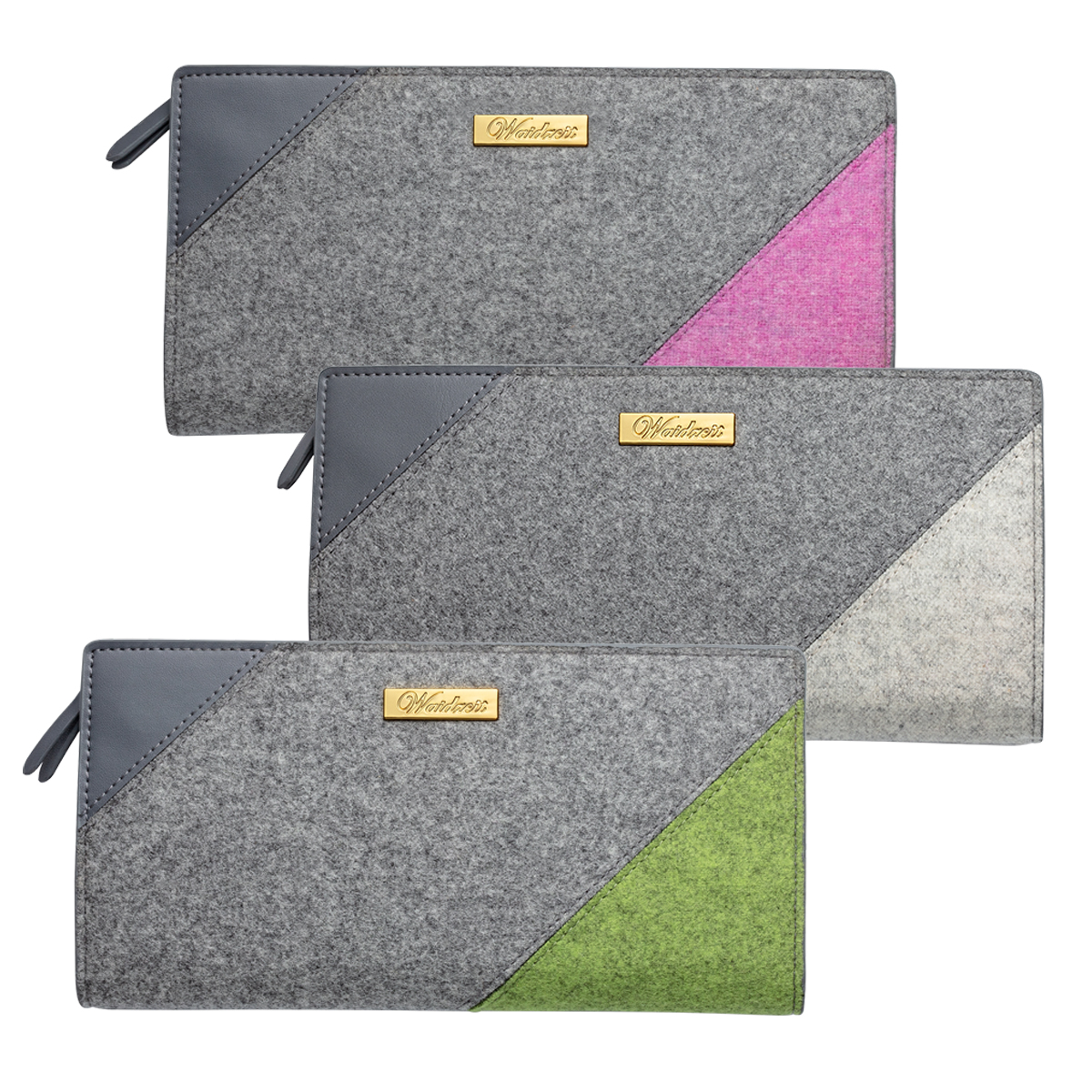 Damengeldbörse aus Merinoloden Bild: Damengeldbörse aus Merinoloden