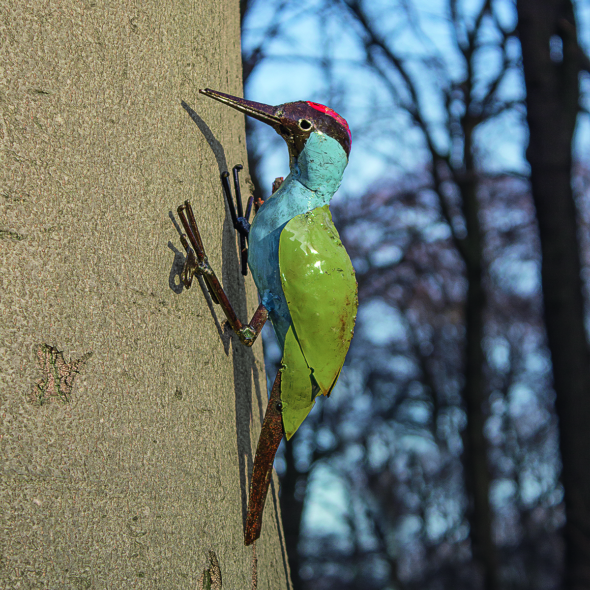 Wilson Bhire: Gartenfigur "Specht" Bild: Wilson Bhire: Gartenfigur "Specht"