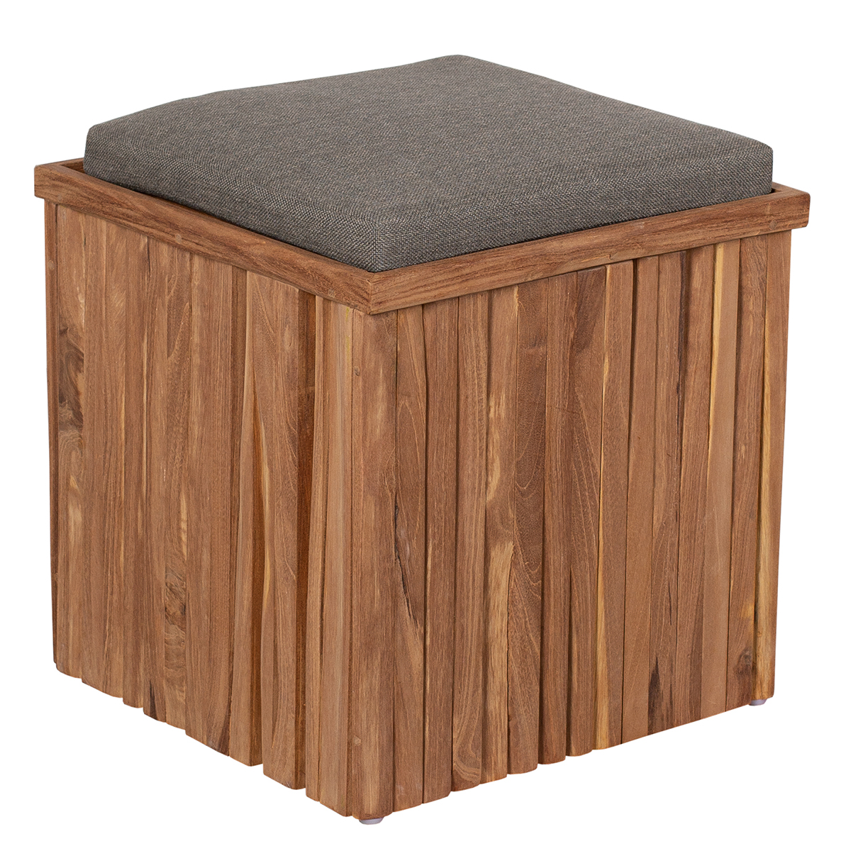 BL26015_Teakbox_Hocker_Oxford_F_1200x1200px Bild: Teakbox “Oxford“ mit Sitzkissen