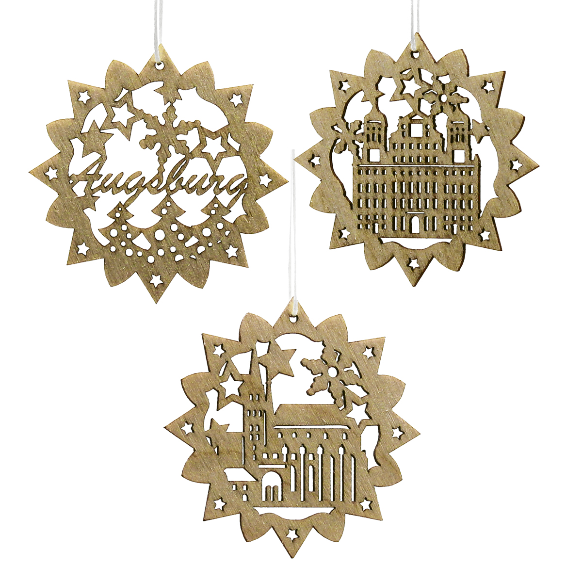 Christbaumanhänger-Set "Augsburg"  Bild: Christbaumanhänger-Set "Augsburg"