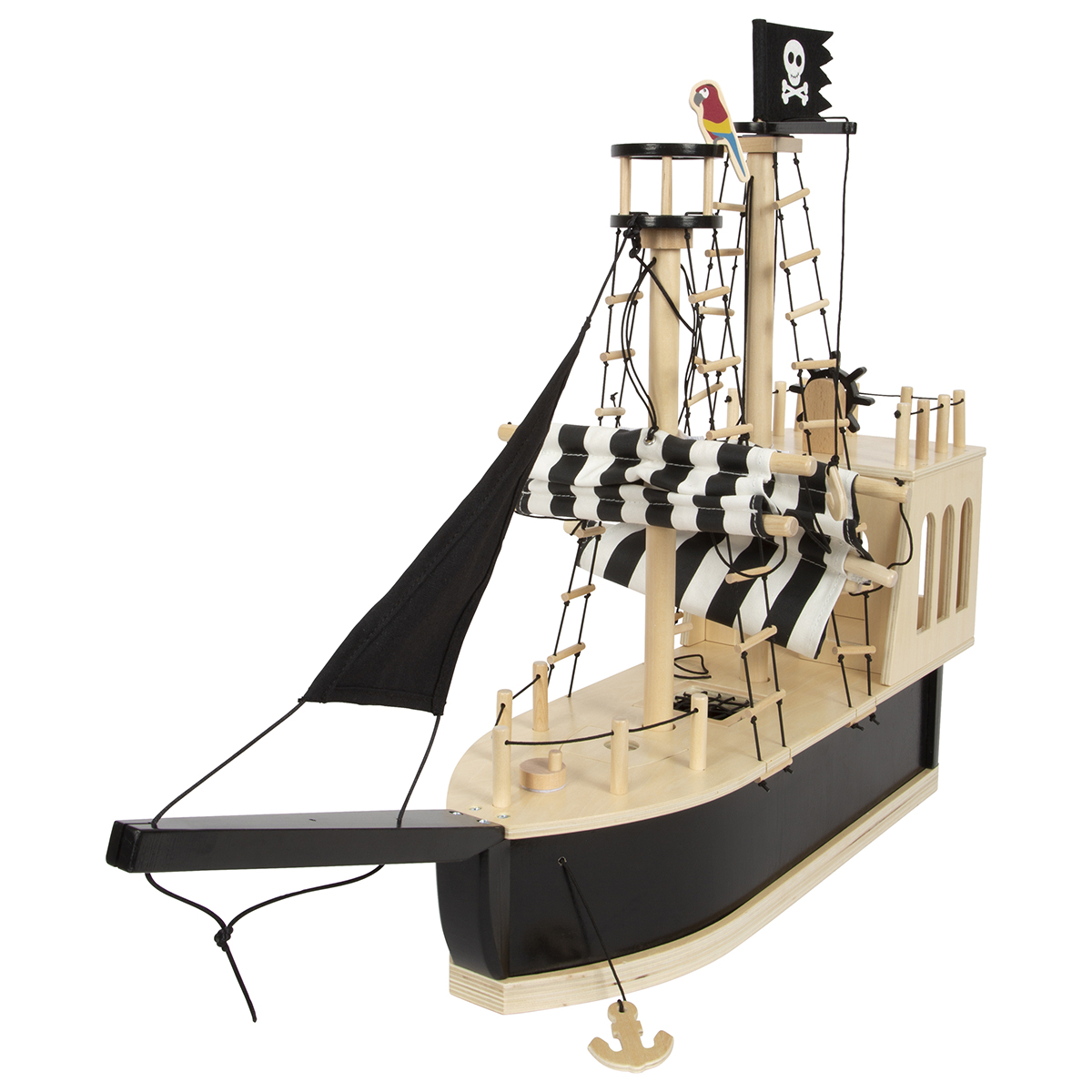 12411_small_foot_Piratenschiff_fuer_Biegepuppen_Segel_eingezogen_Ancker_ausgeworfen1200x1200px Bild: