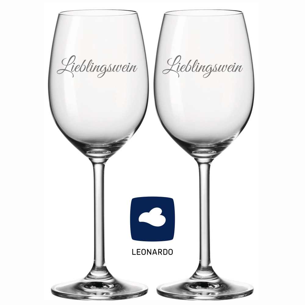 3-001-5957_Lieblingswein_XXL_SET Bild: XXL Weinglas „Lieblingswein“ Leonardo 2er-Set