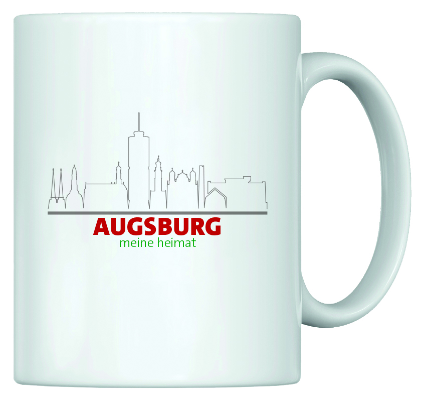 Tasse_AS Bild: Heimat Haferl - Augsburg (Tasse)