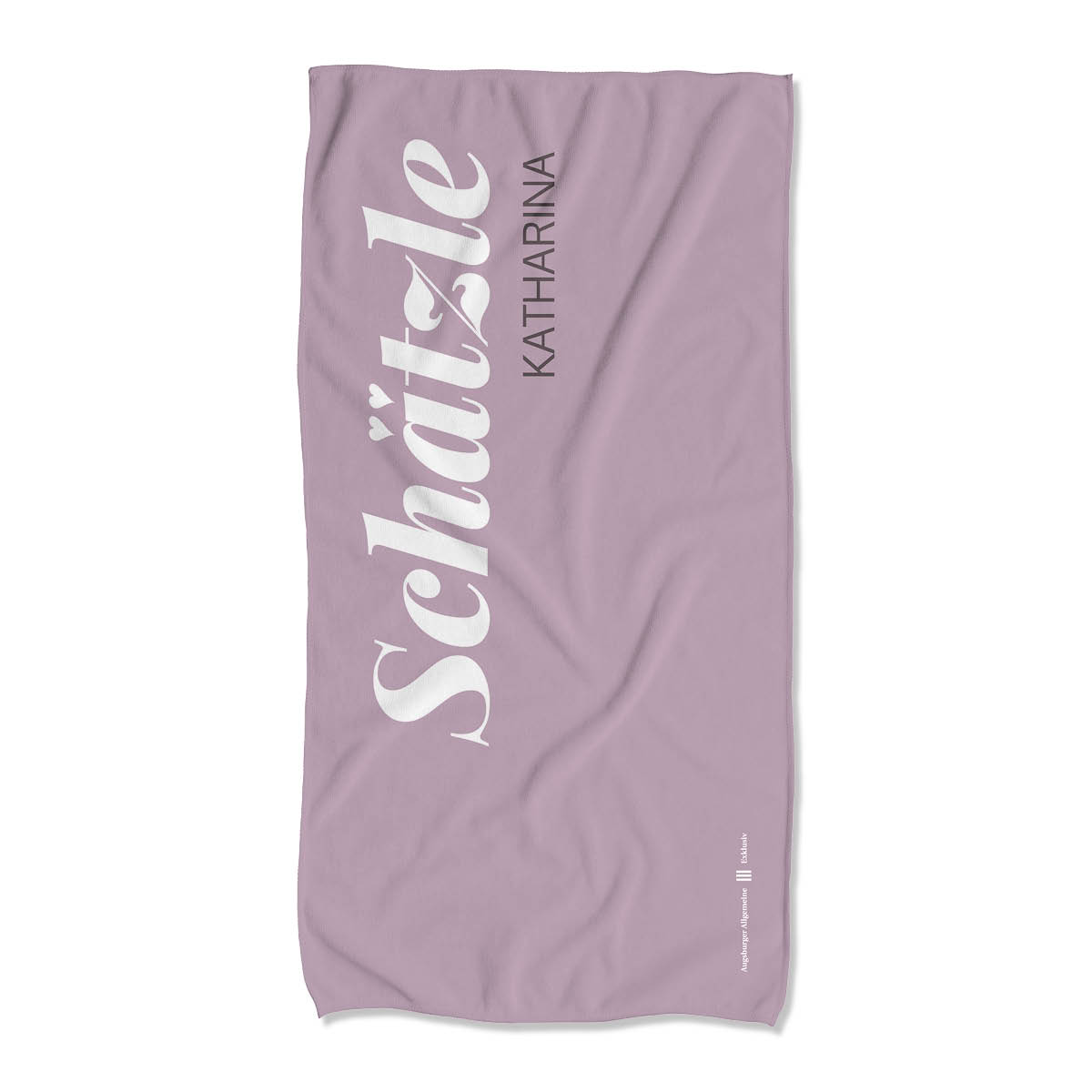 Liege- oder Saunatuch "Schätzle" - altrosa Bild: Liege- oder Saunatuch "Schätzle" - altrosa