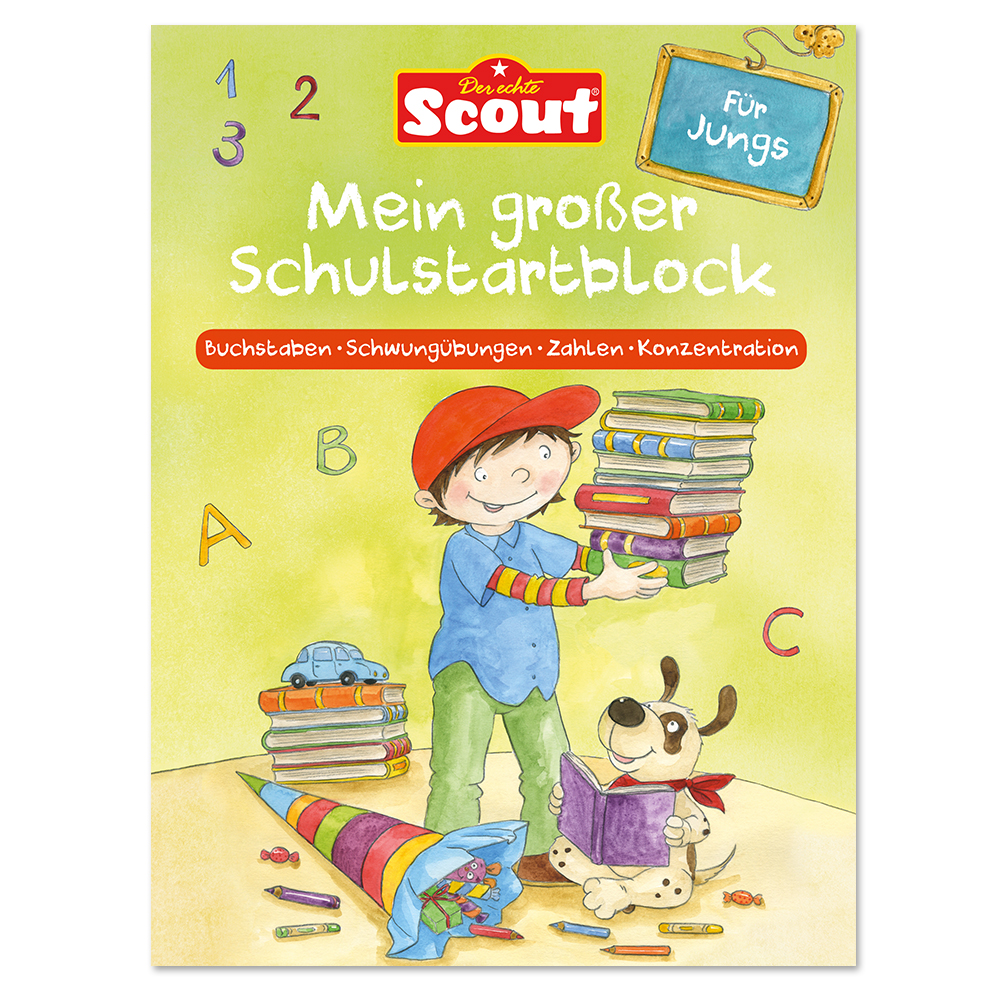 Scout – Mein großer Schulstartblock für Jungs