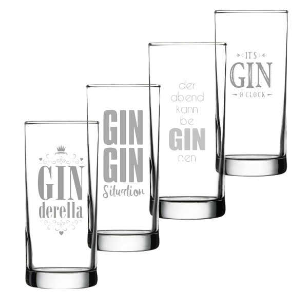 Gin-Gläser Set 4-teilig