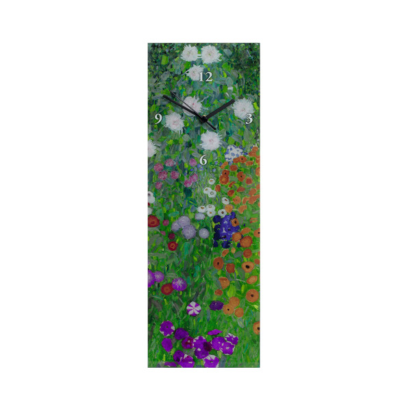 Gustav Klimt: Wanduhr "Bauerngarten"
