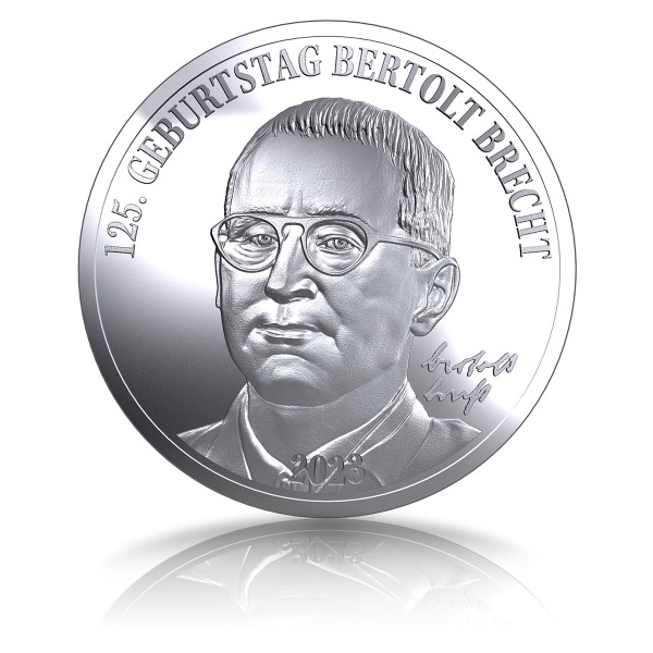 Medaille "125 Jahre Bertolt Brecht"