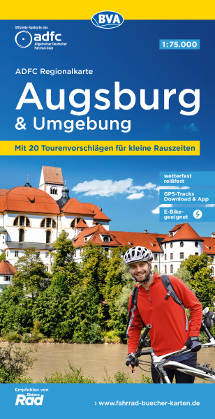 ADFC-Regionalkarte Augsburg und Umgebung