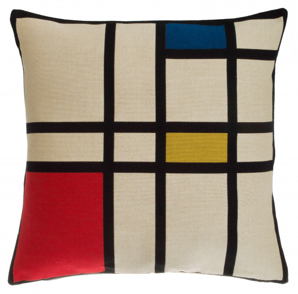 Piet Mondrian: Kissenhülle "Komposition II in Rot, Blau und Gelb"